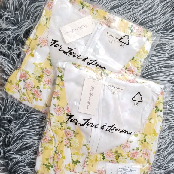 🍒NWOT🍒 FOR LOVE & LEMONS  MINI DRESS XS - Picture 8 of 8